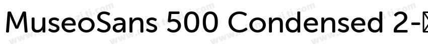 MuseoSans 500 Condensed 2字体转换